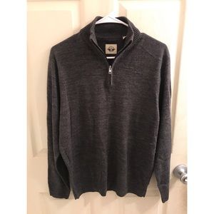 Charcoal Grey Quarter Zip Sweater